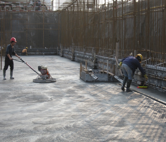 南昌市建筑设计研究院总部办公大楼工程地下室底板混凝土找平2